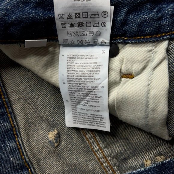 G-Star Raw Mens 5620 3D Tapered Jeans Blue Pockets Medium Wash Button Fly 33x34 - Picture 11 of 12